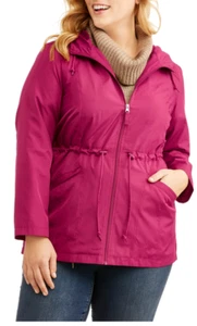 Faded Glory Women's Parka-in-a-Pocket (4 Colors) Size: 1X(16W) New With Tags - Picture 1 of 6