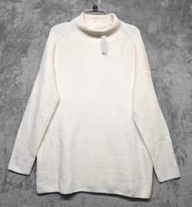 Ann Taylor Loft Sweater Womens Sz Extra Large Cream Turtle Neck Knit Pullover - Picture 1 of 12