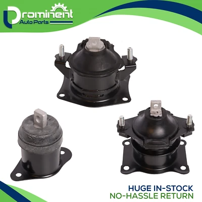 3PC Motor Mounts Set for 2003-2007 Honda Accord 04-08 Acura TSX 2.4L Auto Trans - Image 1 of 4