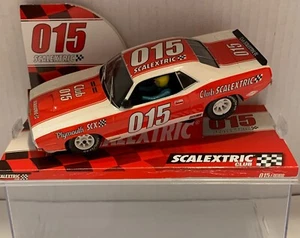 Slot Car SCX SCALEXTRIC A10200S300 Plymouth Barracuda Club SCALEXTRIC 2015 LTED - Picture 1 of 9