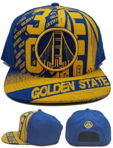 Golden State New Top Level 30 Curry Warriors CLRS Blue Gold Era Snapback Hat Cap - Picture 1 of 9