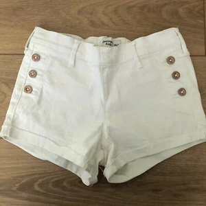 Abercrombie Kids Classic White Denim Shorts Girls size 13/14 - Picture 1 of 8