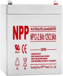 NP12-2.9Ah 12V 2.9Ah SLA Rechargeable Battery Replace ES2.9-12 PC2.9-12L UB1229T