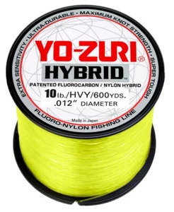 Yo-Zuri 10 LBS Hybrid 600 Yds High-Vis Yellow Copolymer Monofilament JAPAN Line - Picture 1 of 1
