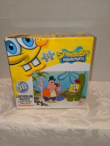 Nickelodeon SpongeBob Squarepants Lenticular 3D Puzzle 48 pc. Factory Sealed - Picture 1 of 2