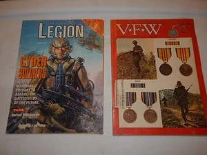 VFW VETERANS OF FOREIGN WARS 1969 & AMERICAN LEGION 1996 CYBER SOLDIERS VINTAGE - Picture 1 of 3