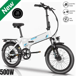 Electric Bike 500W 20in Folding Electric Bike Electric City Commuter EBike Adult - Picture 1 of 13