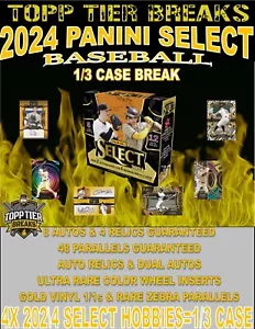 ARIZONA DIAMONDBACKS 2024 PANINI SELECT BASEBALL 4 HOBBY BOX 1/3 CASE BREAK 4154 - Picture 1 of 8