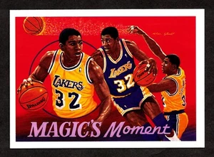 1991-92 UPPER DECK MAGIC'S MOMENT #29 MAGIC JOHNSON HOF - LOS ANGELES LAKERS - Picture 1 of 2