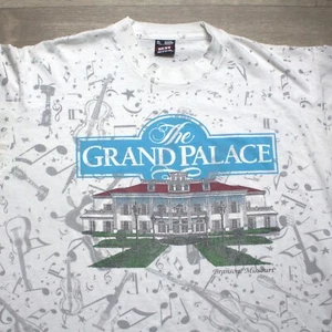 Rare Vintage Screen Stars The Grand Palace Missouri T Shirt AOP 90s White XL - Picture 1 of 8