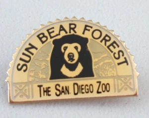 Prendedor de solapa de recuerdo del zoológico de San Diego Sun Bear Forest de colección - Imagen 1 de 3