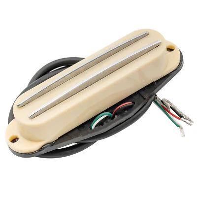Musiclily Cream Dual Hot Rail 9K Guitar Humbucker Pickup For Fender Squier Strat