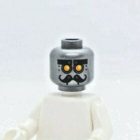 HEAD - Robot Chef Eclair Curly Moustache Nexo Knight 70317 LEGO® Minifigure Part