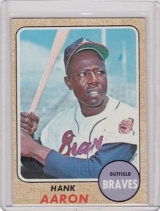 AM: 1968 Topps Baseball Card #110 Hank Aaron Atlanta Braves - ExMt