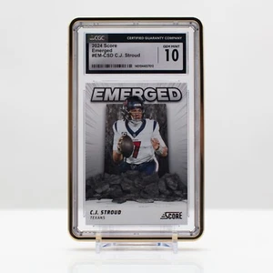 Calcio 2024 C.J. Stroud #EM-CSD Panini SCORE NFL Emerged CGC 10 gemme ottime condizioni - Foto 1 di 4