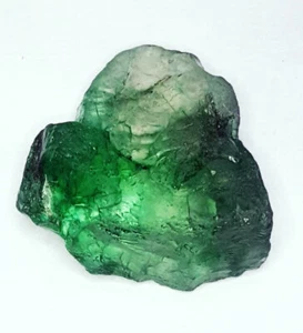 52.52 Ct Loose Gemstone Natural Green Emerald Uncut Rough Certified Emerald Gem - Picture 1 of 8