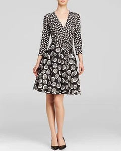 SZ 10 Diane von Furstenberg Ballet Rose New Jersey Silk Wrap Dress NWT $548 - Picture 1 of 3