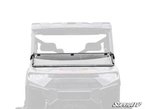 SuperATV Clear Flip Down Windshield for Polaris Ranger XP 1000 / Diesel / Crew - Picture 1 of 11