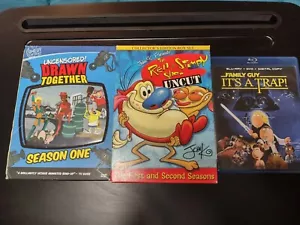 Ren & Stimpy DVD Seasons 1 & 2, Draw Together, Family Guy It's a Trap - Picture 1 of 11