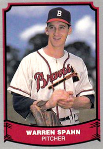 1988 Pacific Legends I #109 Warren Spahn Boston Braves HOF