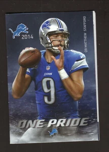 Detroit Lions--Matthew Stafford--2014 Pocket Schedule--Henry Ford Health System - Picture 1 of 2