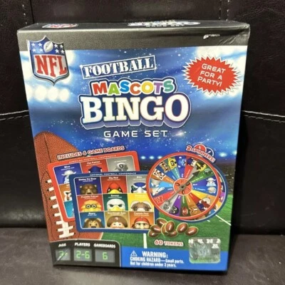 NFL Football Mascot BINGO Game Set NIB - Image 1 of 2