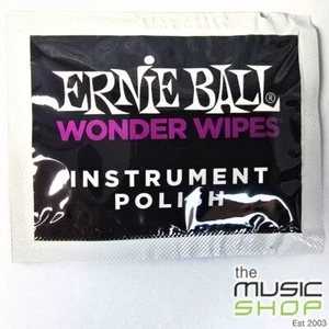 20 x Ernie Ball Wonder Wipes Instrument Polish Packets - Picture 1 of 1