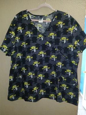 Disney Pixar Toy Story Aliens Scrub Top Size 3XL Medical Nursing - Image 1 of 4
