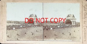 Railroad Lake Ontario New York Stereoview Photograph (028) - Picture 1 of 3