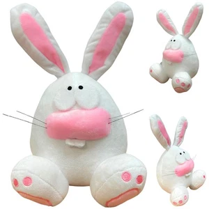 Easter Bunny Stuffed Animal 11.81'' Cute Easter Bunny in Egg Plush Toys Funny... - Picture 1 of 6