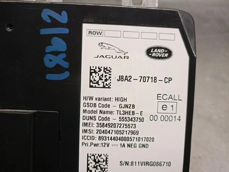 J8A270718CP modulo elettronico per LAND ROVER DISCOVERY V (L462) 2.0 SD4 5377432 - Immagine 1 di 4