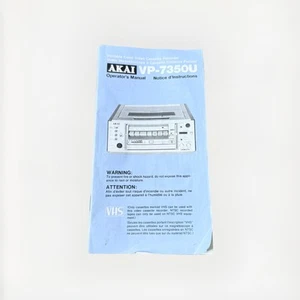 Vintage Akai VP-7350U Operators Manual - Picture 1 of 4