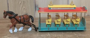 Rare Retired Walt Disney Main Street Transportation Horse Drawn Trolley Playset - Picture 1 of 14