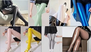 Super glänzende Strumpfhose "Liquid Legs". Für Mädchen bis 6 Fuß 4 Zoll groß!  Alle Farben - Bild 1 von 77