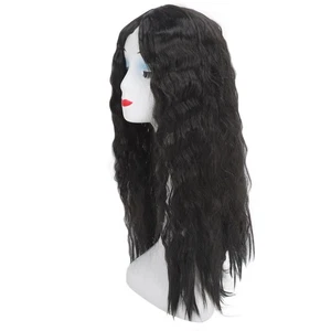 Women Wig Casual Fashion Black Long Curly Wavy Lace Front Hair Toupee For FemSA - Picture 1 of 12