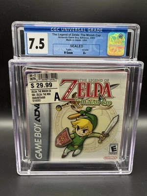 CGC 7.5 A+ Nintendo Gameboy Advance GBA The Legend of Zelda The Minish Cap WATA - Image 1 of 4