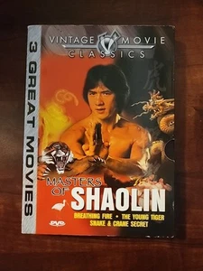 Masters of Shaolin - 3 Films (DVD, 2003) Vintage Movie Classics ~ Used - Picture 1 of 2