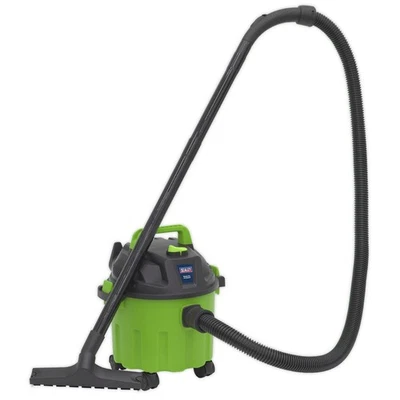 Sealey Vacuum Cleaner Wet & Dry 10L 1000W/230V - Green PC102HV - Image 1 of 4