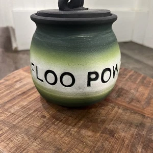 Harry Potter Mondo Magico Floo Polvere Fatto a Mano Barattolo Ceramica Coperchio Verde - Foto 1 di 11