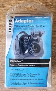 HOPKINS Multi-Tow Vehicle to Trailer Adapter 47575 - 7 Blade to 6 Round & 4 Flat - Bild 1 von 4