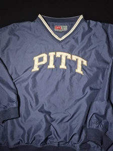 Mens 2xl Pro Player Pitt Panthers Pullover Windbreaker Jacket Blue - Picture 1 of 17