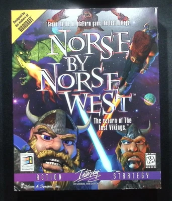 Norse by Norse West: The Return of the Lost Vikings (PC, 1997) - BIG BOX RARE - Image 1 of 3