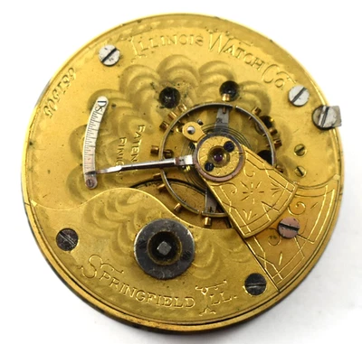Reloj Bolsillo Movimiento Vintage Illinois Grado 3 18s 11J KW/KS.re Foto 1 de 3