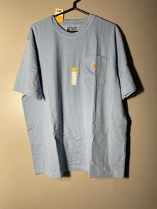 Carhartt Loose Fit Heavyweight Short-Sleeve Men's Pocket T-Shirt L Blue New - Picture 1 of 4