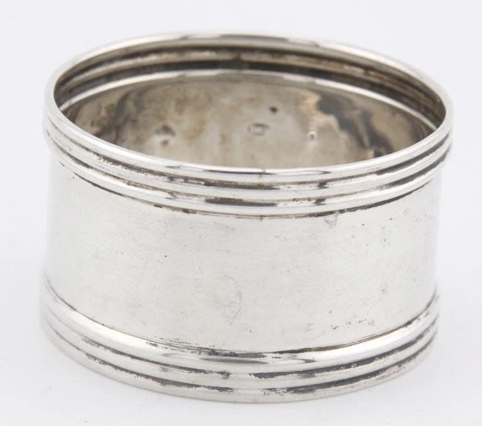 Antique Dutch Napkin Ring .835 Fine Silver  11 grams  No Engraving - Image 1 of 1