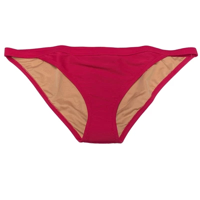 J Crew 泳装女式 XL 橙色比基尼底部罗纹时髦 BH485 — 第 1/4 张图片