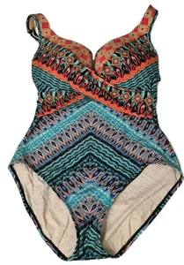 Traje de baño moldeador Miraclesuit talla 12 * 1 pieza "Casbah Escape" con aros   - Imagen 1 de 11