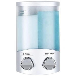 Products 76234-1 DUO 2-Chamber Dispenser, Satin Silver - Picture 1 of 5
