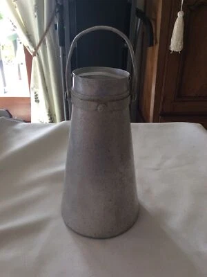 Ancien Petit Bidon de Lait en aluminium H:26 cm Déco Collection - Photo 1/4