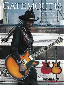 Gatemouth Brown 1995 Washburn HB35 HB30 E-Gitarre Werbung Werbedruck - Bild 1 von 3